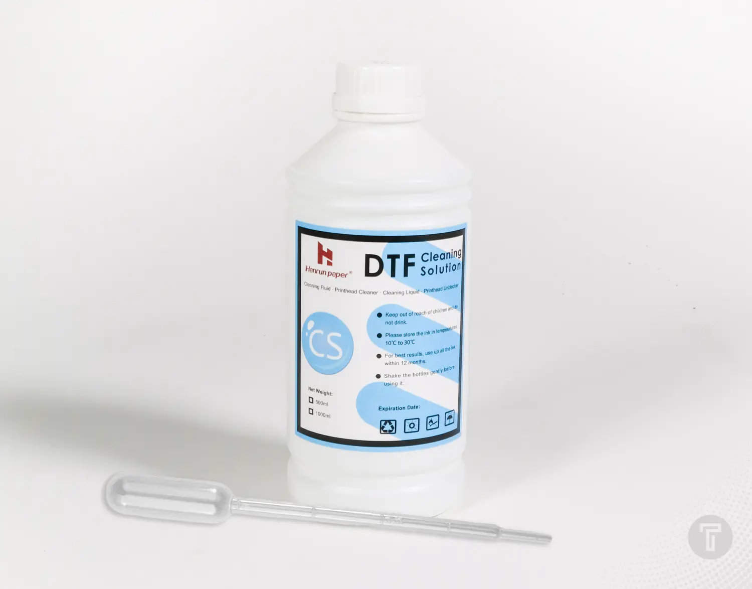 Hanrun dtf cleaning solution 1l pipet