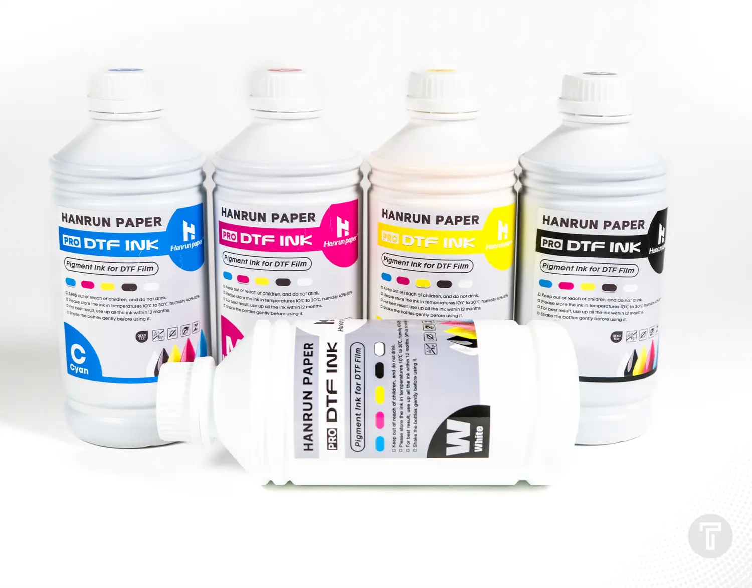 Dtf inkt premium cmyk white detail